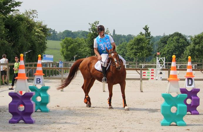 Nicolas Marin et son cheval "Linda"